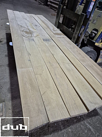 Массив дуба обрезной 0 сорт 1000-2000х150х32мм